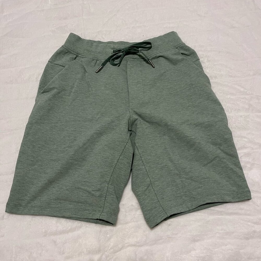 Lululemon Heathered Green Shorts 9"